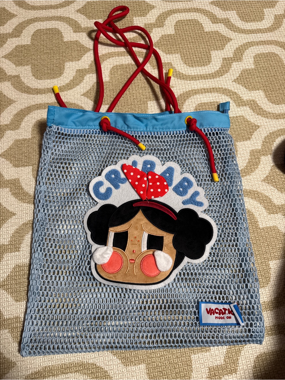 Cute Crybaby Mesh Bag Mesh Bag with "CRYBABY"